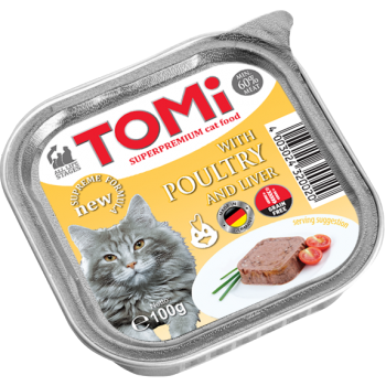 Tomi Alu Kaz Ciğerli Kedi Maması 100 gr 