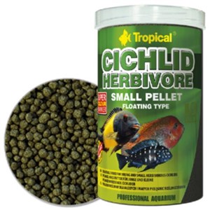 Tropical Cichlid Herbivore Small Pellet 1000 Ml