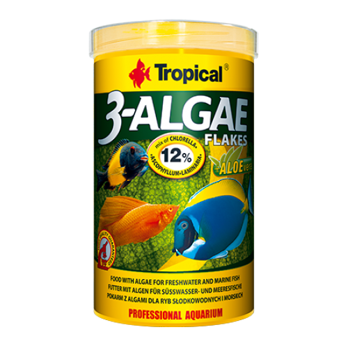 Tropical 3-Algea Flakes 250ml/50g 