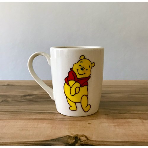 Winnie the Pooh Temalı El Yapımı Porselen Bardak  