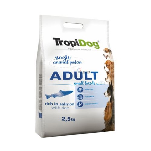 TropiDog Premium Yetişkin Somonlu Köpek Maması 2,5Kg 