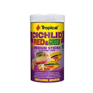 Tropical Cichlid Red Green Medium Sticks 100 gr (Kovadan Bölme)