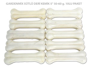 Gardenmix Sütlü Deri Kemik12cm 50-60 G. 10lu Paket