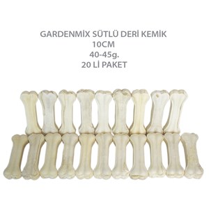 Gardenmix Sütlü Deri Kemik 10cm 40-45g.20 Li Paket