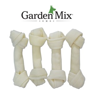 Gardenmıx Beyaz Düğümlü Derı Kemık 5-5,5” – 4'lü