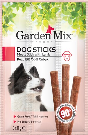 Gardenmix Kuzu Etli Köpek Stick Ödül 3*11g 20‘li
