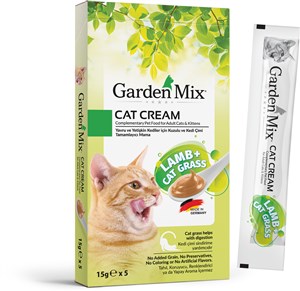 Garden Mıx Kedi Kreması Kuzu+kedi Otu 15gr*5