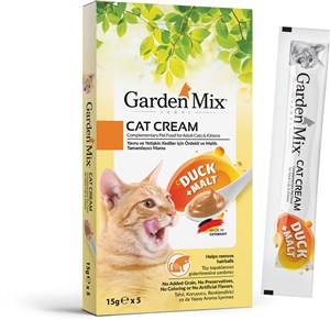Garden Mıx Kedi Kreması Ördek+malt 15gr*5